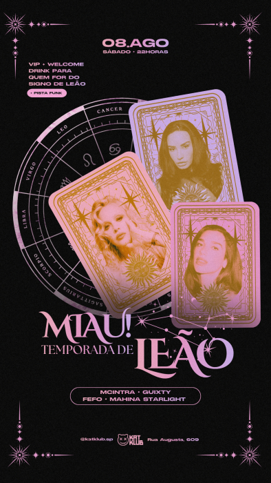 Evento: MIAU - TEMPORADA DE LEÃO!