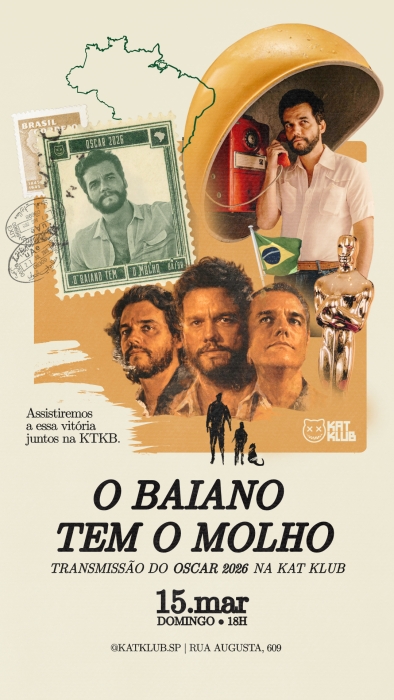 Evento: WATCH PARTY - TRANSMISSÃO DO OSCAR 2026 NA KTKB
