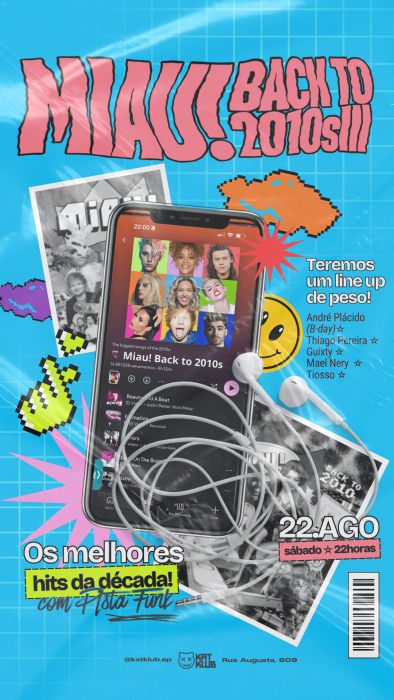 Evento: MIAU! BACK TO 2010s