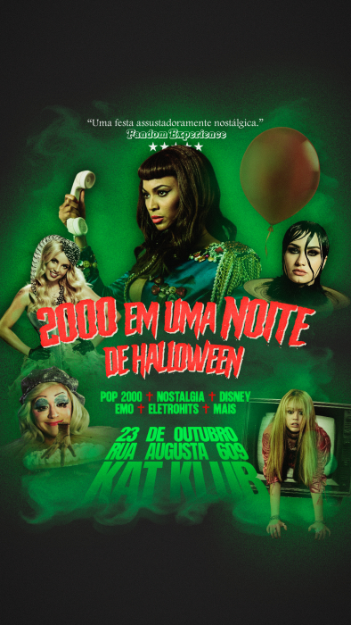 Evento: 2000 Em Uma Noite De Halloween: Pop • Emo • Disney