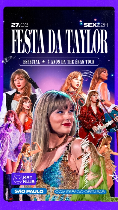 Evento: FESTA DA TAYLOR - ESPECIAL 3 ANOS DA THE ERAS TOUR